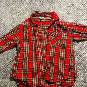 Flannel along Sleeve